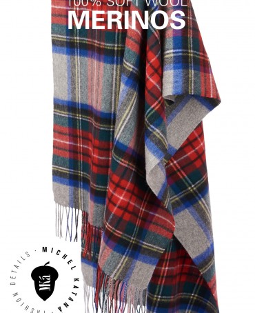 Палантин Унисекс TQ.W220_CHECK/GRIS.ROUG